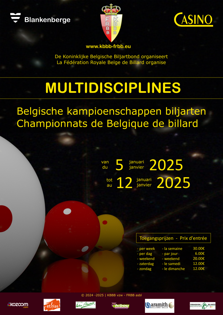 Affiche multi-disciplines 2025